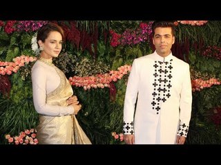 Kangana Ranaut LEAVES HURRIEDLY To AVOID An Encounter With Karan Johar At Virushka’s Reception