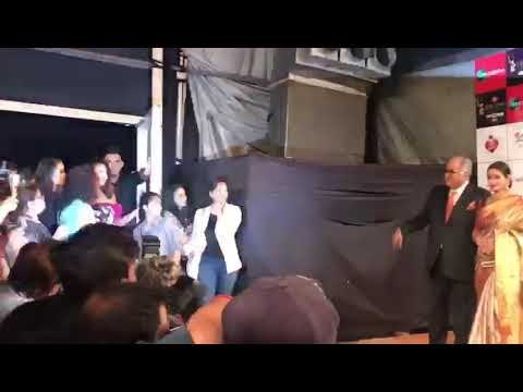 Priyanka Chopra, Sridevi and Boney Kapoor at the Zee Cine Awards 2018 | SpotboyE