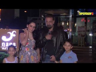 Sanjay Dutt Celebrated Marriage Anniversary with Family at Yauatcha | SpotboyE