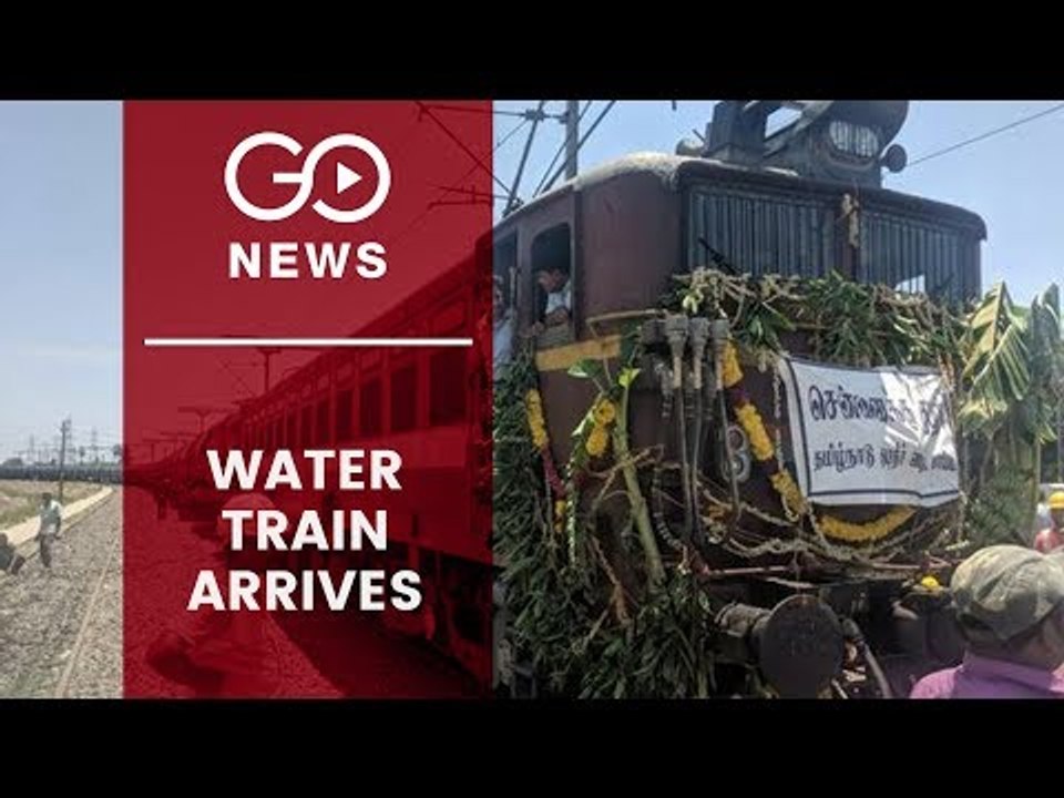 Water Train Arrives In Dry Chennai