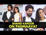 Shahid Kapoor and Mira Rajput on Padmaavat at HT Most Stylish Awards 2018 | SpotboyE