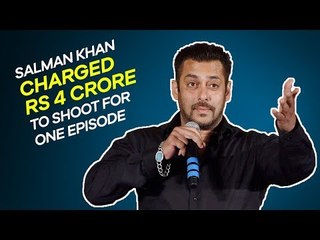 Salman Khan charged Rs 4 Crore to shoot for one episode of a TV show | SpotboyE