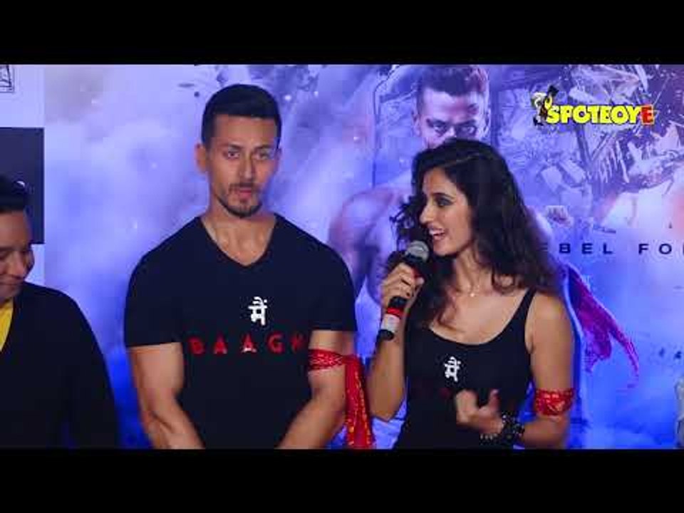UNCUT- Tiger Shroff and Disha Patani at Baaghi 2 Trailer Launch | SpotboyE