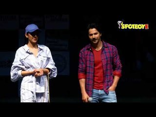 UNCUT- Varun Dhawan and Banita Sandhu Promote their film October at Sophia College-Part-1 |SpotboyE