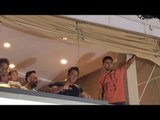 Salman Khan Waves His Fans from Galaxy Apartment | SpotboyE