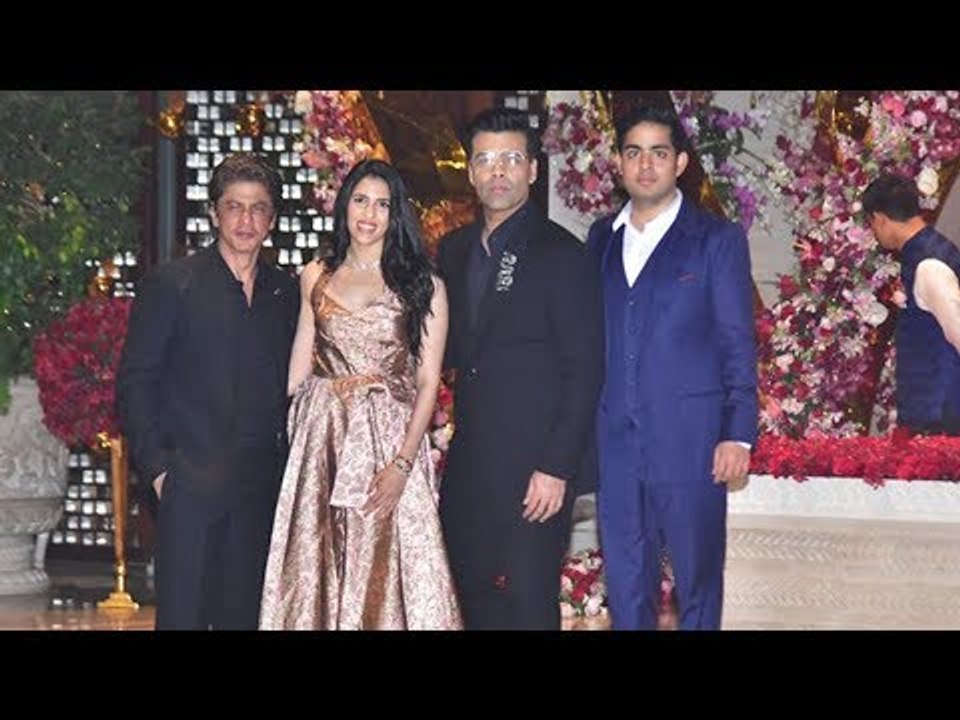 UNCUT- Aishwarya Rai, Shahrukh Khan, Karan Johar & More At Akash Ambani’s Post Engagement Party