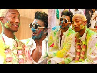 Ranveer Singh & Pharell Williams' Colourful Holi Is Breaking The Internet | SpotboyE