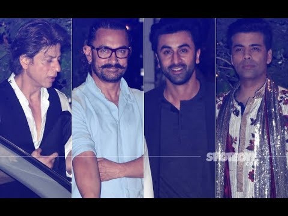 Ranbir Kapoor, Shahrukh & Aamir Khan, Karan Johar At Mukesh Ambani's Daughter Isha's Engagement