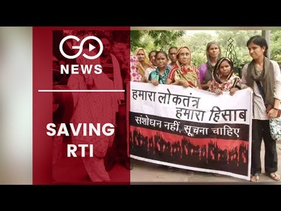 Save RTI Protest In Capital