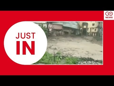 Flood Washes Away Buildings In Uttarakhand