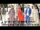 Ranbir Kapoor, Sonam Kapoor, Dia Mirza, Vickey Kaushal arrive for the Trailer Launch of 'SANJU