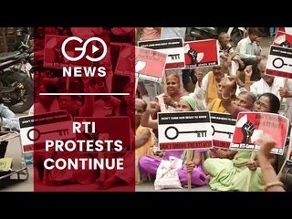 Protests Against RTI Amendment Bill Continue