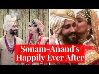 Picture Perfect Moments Of The Man And Wife Sonam  Anand From Their Wedding | SpotboyE