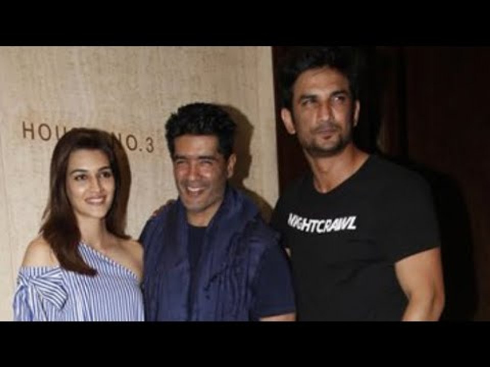Sushant Singh Rajput & Kriti Sanon Meet Manish Malhotra, Leave In The Same Car | SpotboyE