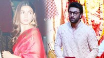 Ranbir Kapoor attends Durga puja without Alia Bhatt; Watch video | FilmiBeat