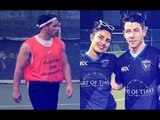 Priyanka Chopra’s ‘Bae’ Nick Jonas Plays Football For Humanity | SpotboyE