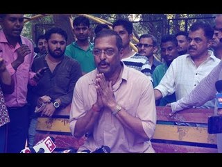 Nana Patekar Evades Media Outside His Building; “Please Leave, My Lawyer Has Forbidden Me To Speak”
