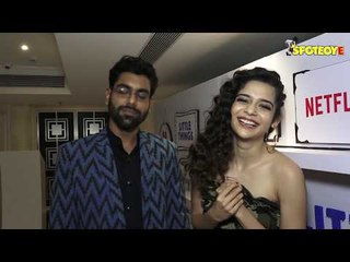 Mithila Palkar & Dhruv Sehgal of 'Little Things 2' stars speak to the media at the screening