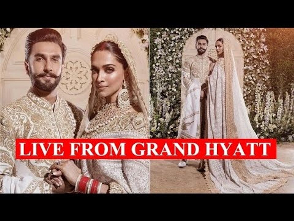 Ranveer Singh And Deepika Padukone's FIRST LOOK From Their Grand Reception At Grand Hyatt