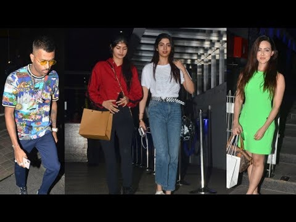 SPOTTED: Late Sridevi's Daughter Khushi Kapoor | Hardik Pandya And Others At Hakkasan