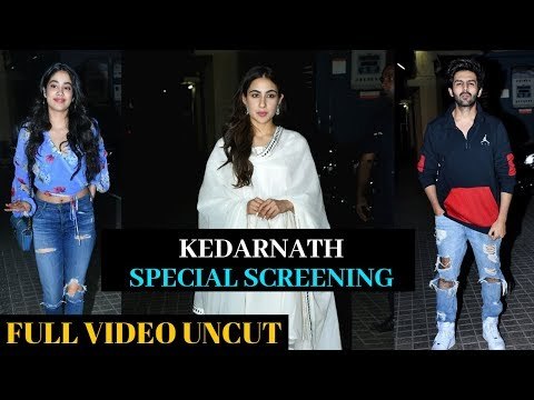 Kedarnath STAR STUDDED Special Screening: Sara Ali Khan, Janhvi Kapoor, Kartik Aaryan And Others