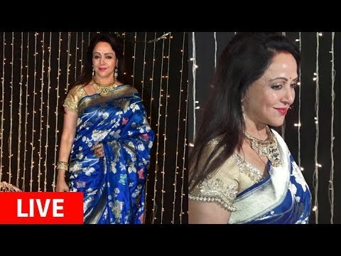LIVE: Hema Malini ARRIVES AT Priyanka Chopra And Nick Jonas' Bollywood Reception
