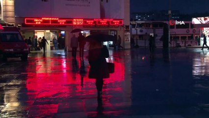 İstanbul'da beklenen yağış başladı