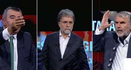 Canlı yayında 'Düşünce özgürlüğü'nü tartışırken birbirlerine bela okudular