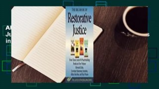 About For Books  The Big Book of Restorative Justice: Four Classic Justice Peacebuilding Books in