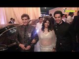 Ekta Kapoor Arrives With Jeetendra And Tusshar Kapoor At Isha Ambani And Anand Piramal's Reception