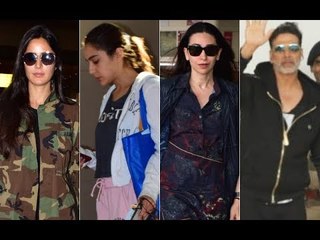 Airport Diaries: Katrina Kaif, Sara Ali Khan, Karisma Kapoor And Akshay Kumar Go Cool And Casual