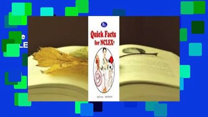 The ReMar Review Quick Facts for NCLEX  Review