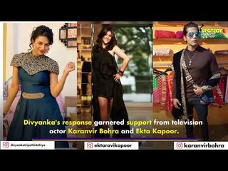 Divyanka Tripathi's Response To Diet Sabya's | Earns Support From Karanvir Bohra & Ekta Kapoor