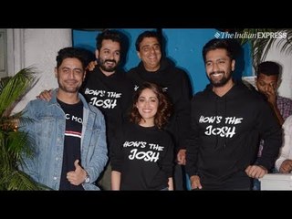Uri Success Party: Vicky Kaushal, Yami Gautam & Others Sport ‘How’s The Josh’ T-shirts | UNCUT