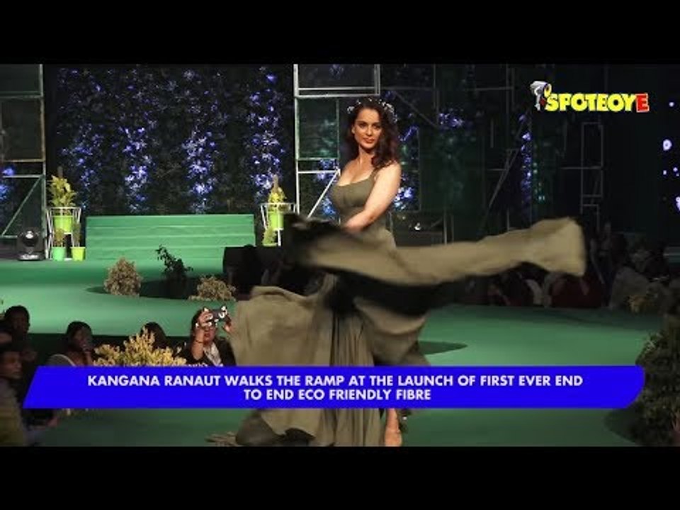 Kangana Ranaut Walks The Ramp At The Launch Of First Ever End To End Eco Friendly FIB