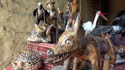 Tekirdağ ağaç dallarından sanat eserleri üretiyor