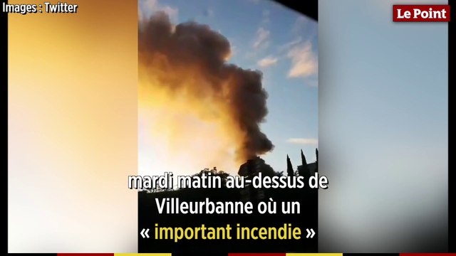 Un « important incendie » s'est déclaré dans un entrepôt à Villeurbanne