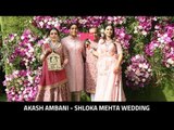 Akash Ambani Poses With Nita, Mukesh & Isha | Akash Ambani-Shloka Mehta Wedding 2019