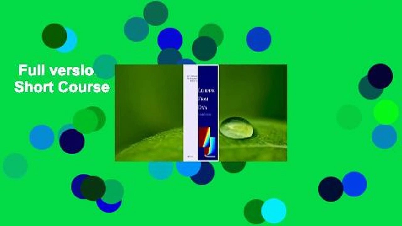 Full version  Learning From Data: A Short Course  For Kindle