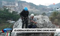 Ngeri-Ngeri Seru! Uji Adrenalin Berayun di Tebing Gunung Masigit