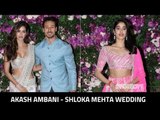 Lovebirds Tiger Shroff-Disha Patani And Janhvi Kapoor At Akash - Shloka Wedding 2019