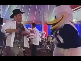 Salman Khan's Floss Dance With Donald Duck And Tigger At Nephew Ahil’s Birthday Bash