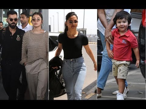 Celeb Spottings! Virushka Papped, Deepika Wraps Delhi Schedule Of Chhapaak, Taimur A Playschool