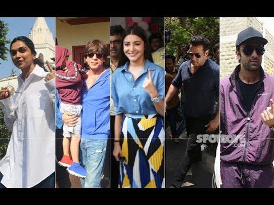 Lok Sabha Elections, 2019: Shah Rukh, Salman, Aamir, Ranveer-Deepika, Ranbir And Many Others Vote