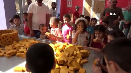 Mardin'de çocuklar, minik elleri ile doğal sabun üretimi yaptı