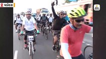 ગાંધીનગરથી સ્ટેચ્યુ ઓફ યુનિટીની સાઇકલ યાત્રા, એરફોર્સના 55 અધિકારીઓ જોડાયા, સાંજે કેવડિયામાં સ્વાગત થશે