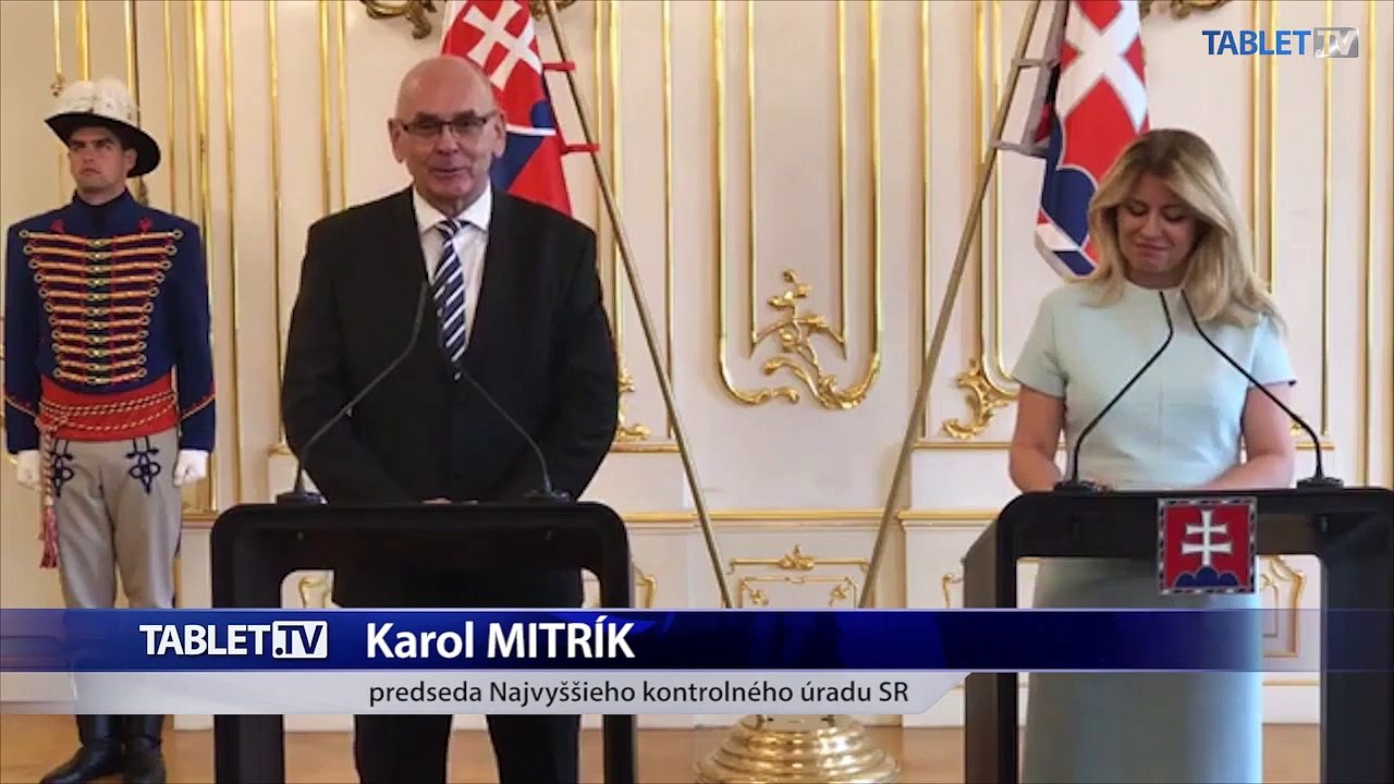 ZÁZNAM: Prezidentka Z. Čaputová prijala predsedu NKÚ K. Mitríka