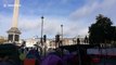 Tents set up in Trafalgar Square as Extinction Rebellion begin day two of their protests
