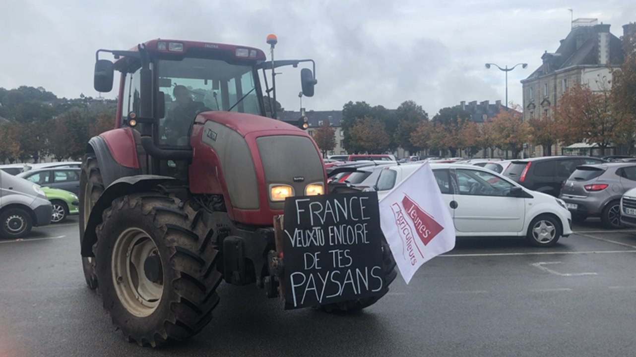 Dans le Morbihan, les agriculteurs se rassemble...