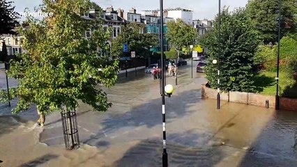 Vulnerable woman evacuated from flood-hit Finsbury Park by emergency services